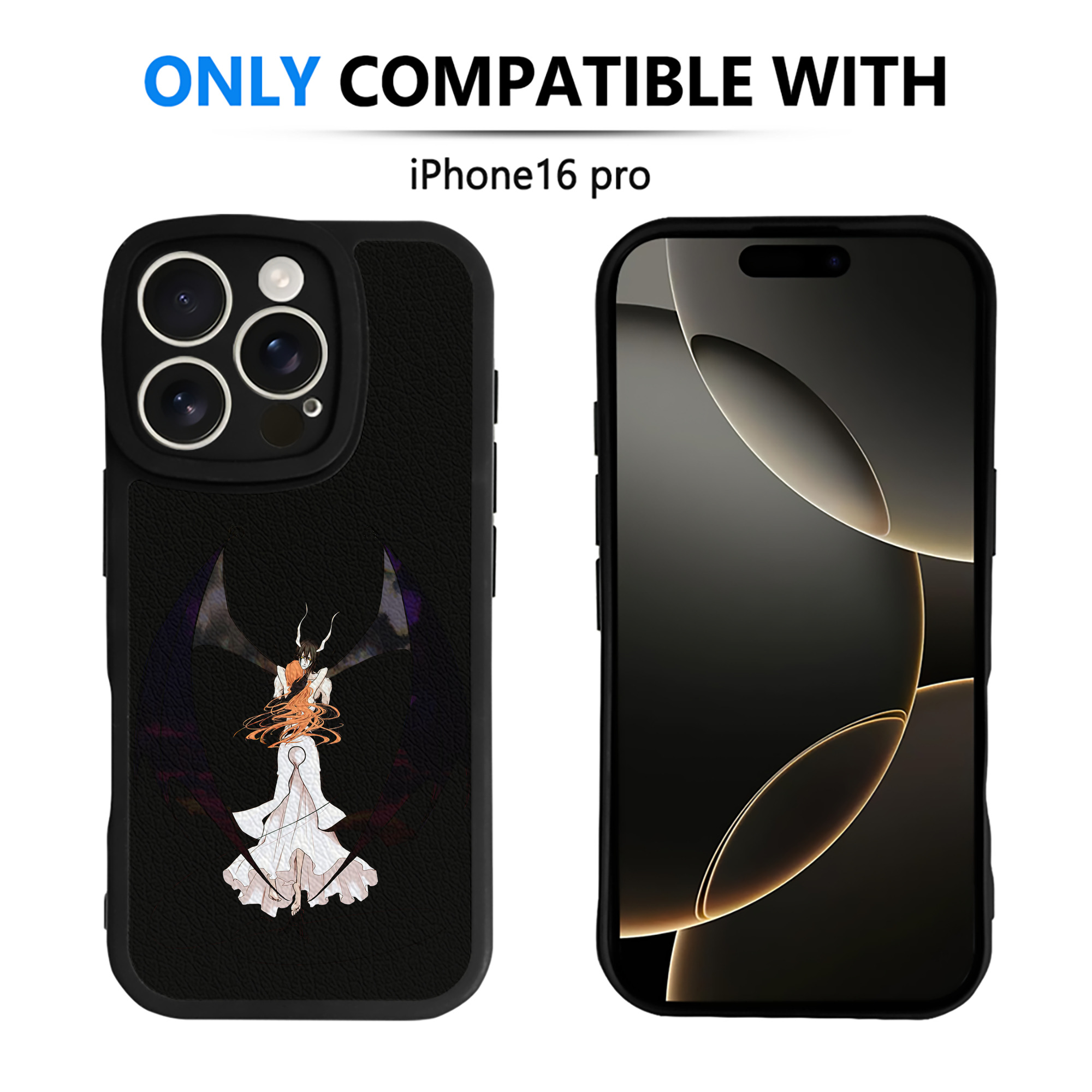 （画像用） ブリーチ ウルキオラ·シファー BLEACH Ulquiorra cifer 【iPhone 16シリーズ対応】シリコンスマホケース（レザー調） 材質：シリコン